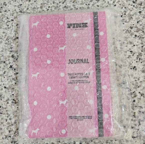 NEW VS PINK Journal (Pink Gossip Dot Dog Print) - Picture 1 of 6